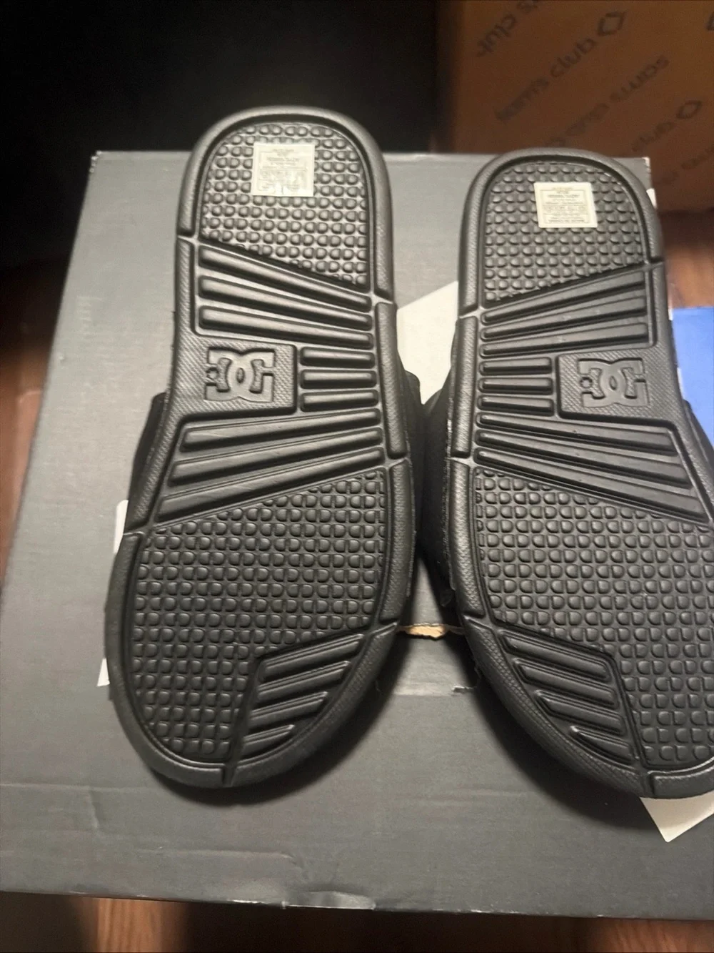 DC Shoes Bolsa Mens Slide Sandals Black White